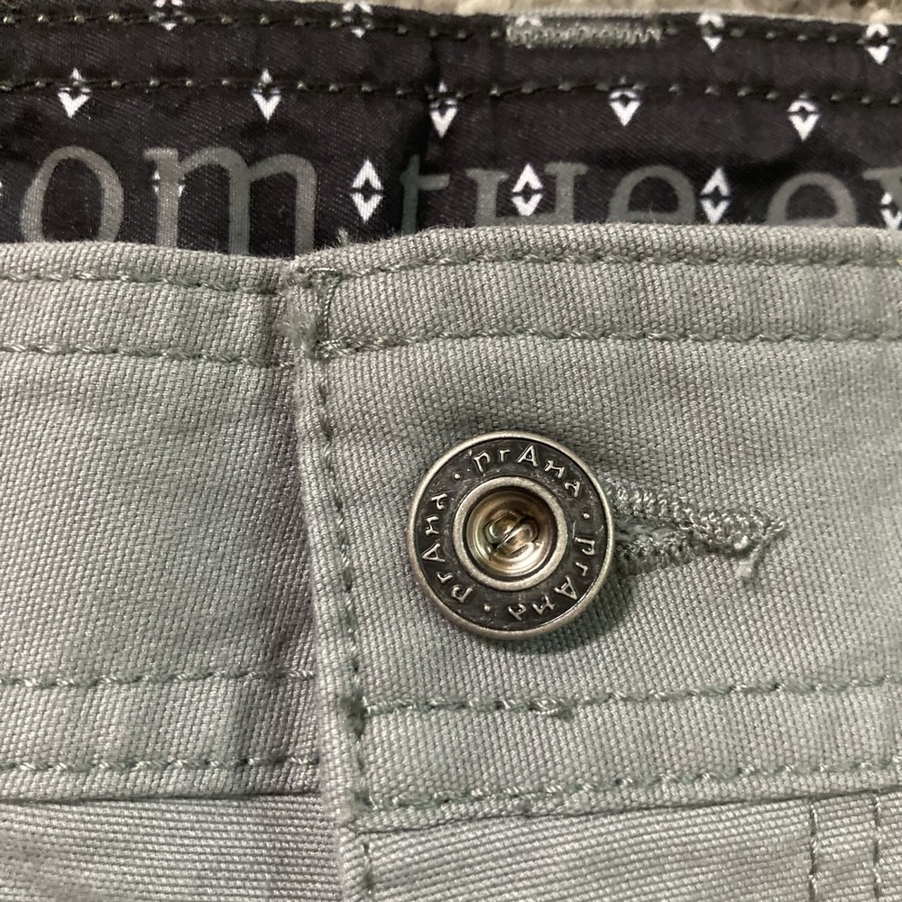 PrAna Pants Mens 33 Gray Slim Fit Organic Cotton Stretch Chino Casual - Picture 6 of 13